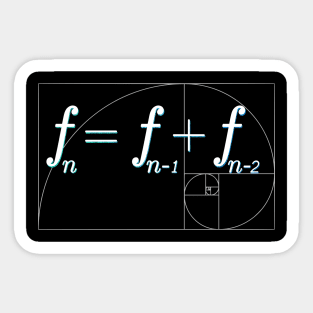 Fibonacci sequence Sticker